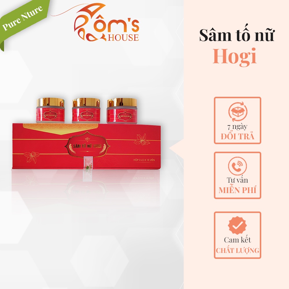 (chính hãng) Sâm tố nữ HOGI tăng cường nội tiết tố nữ, đẹp da, mờ nám