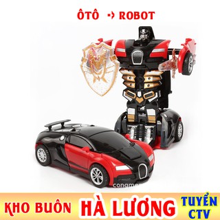 E94 Ô tô biến hình thành rô bốt cho bé trai