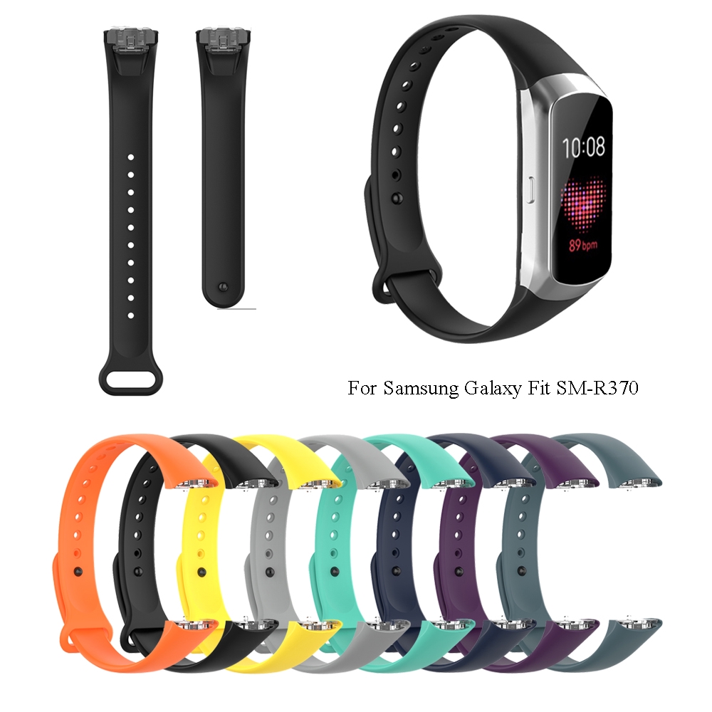 Dây Đeo Thay Thế Chất Liệu Silicon Màu Trơn Cho Samsung Galaxy Fit Sm-r370