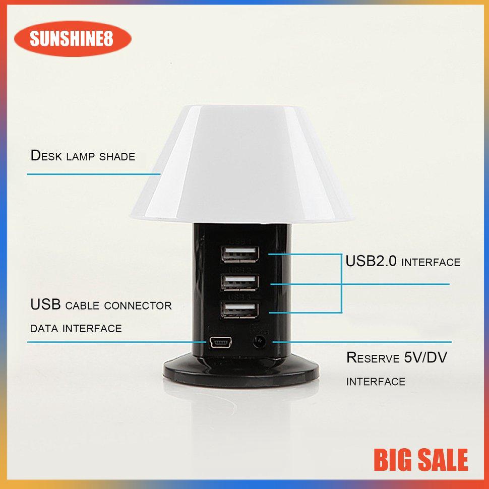 Bộ Chia 3 Cổng Usb 2.0 Tốc Độ Cao Có Đèn Led