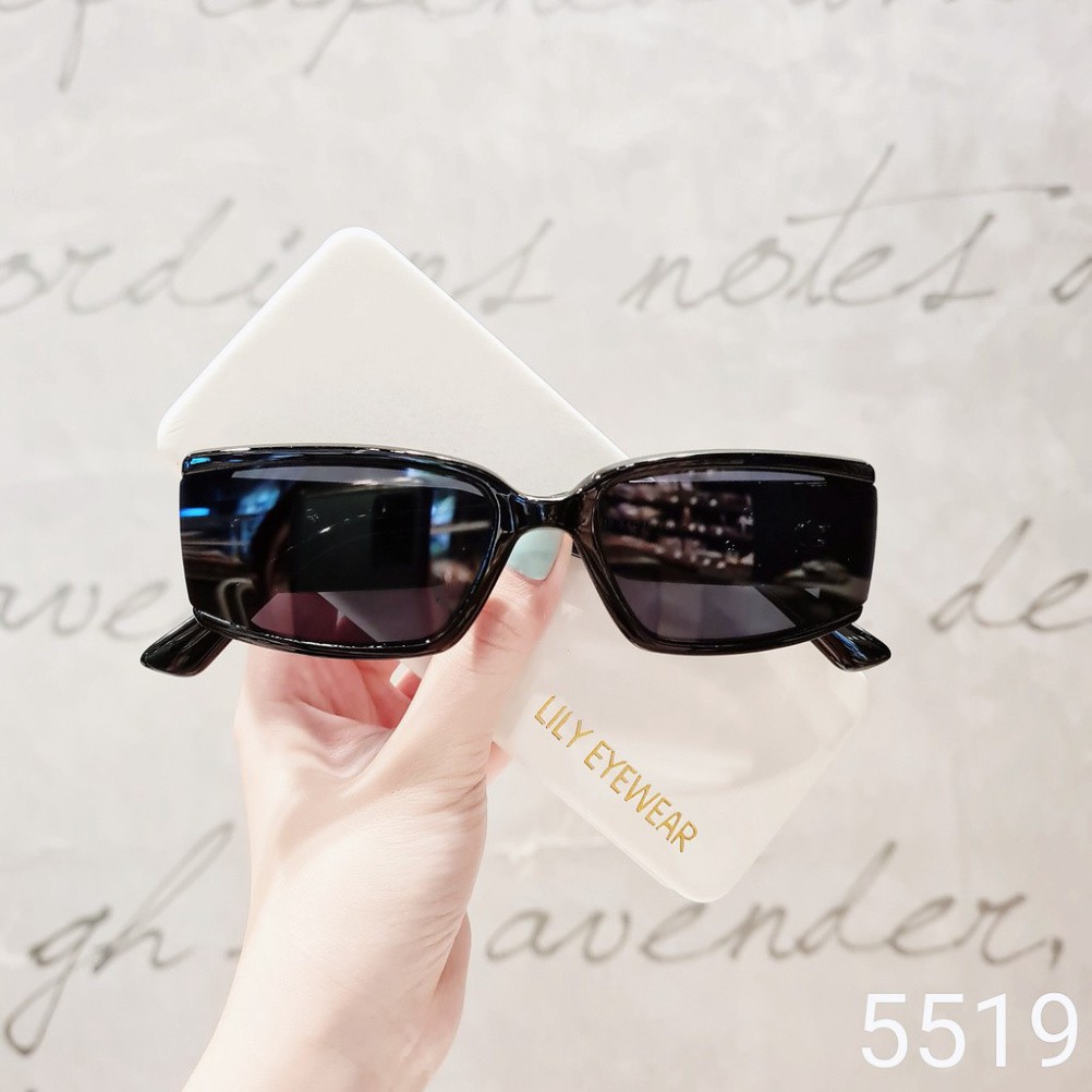 Kính mát nam nữ LILYEYEWEAR mắt vuông sang chảnh đi biển chống UV400 BST Hè 2021 5519