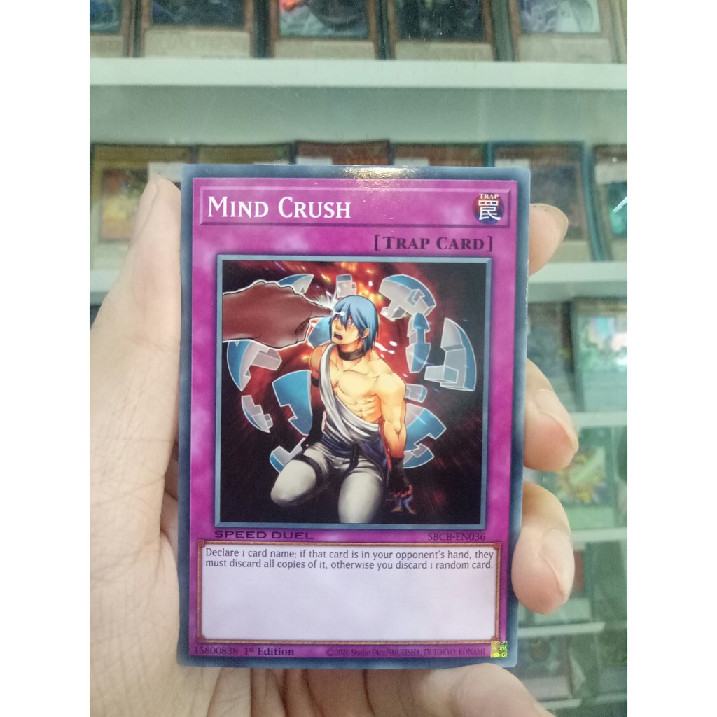 Thẻ Bài Lẻ YugiOh! Mã SBCB-EN036 - Mind Crush - Common - 1st Edition