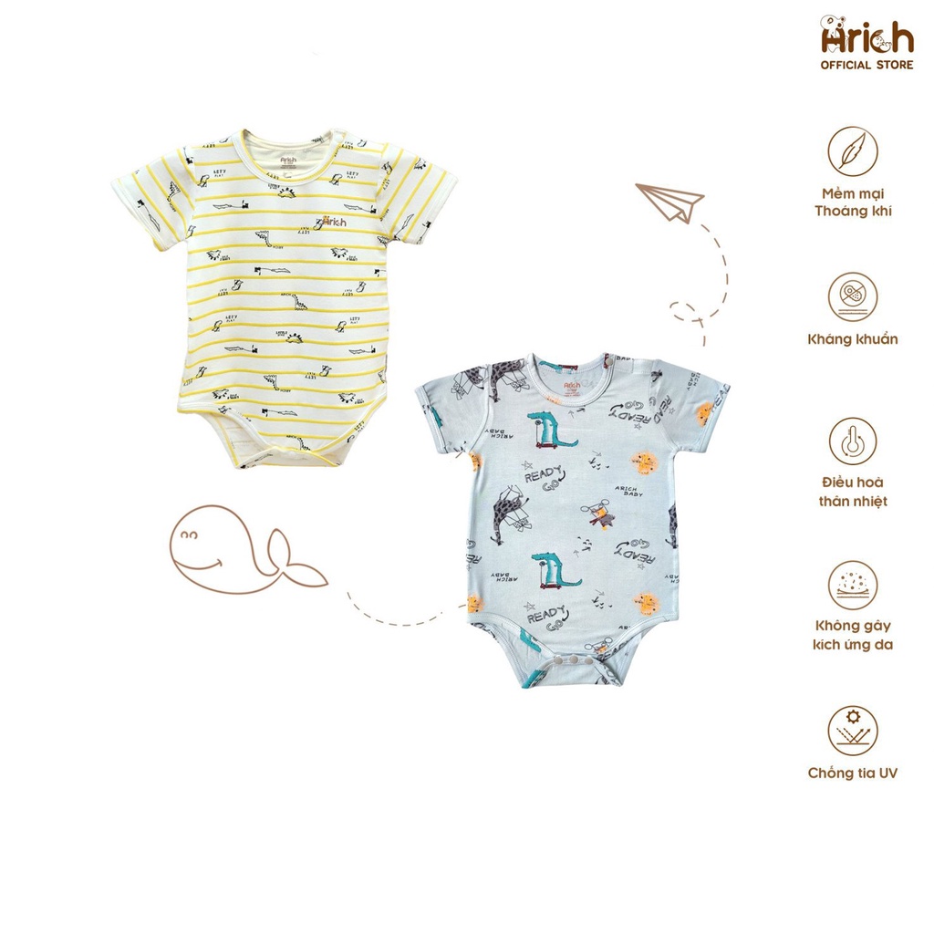 Body chip vải sợi tre 0-12M Arich