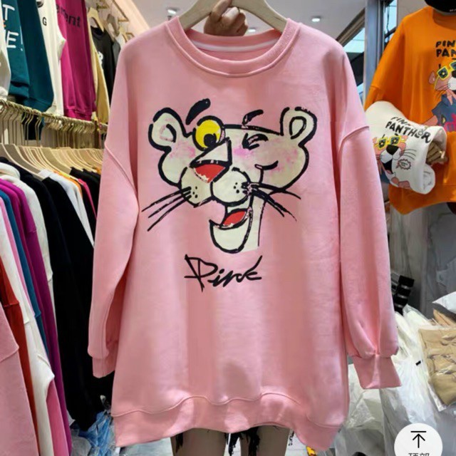 Áo Sweater báo hồng cổ tròn hot hit - chất thun nỉ ngoại mềm mịn | BigBuy360 - bigbuy360.vn