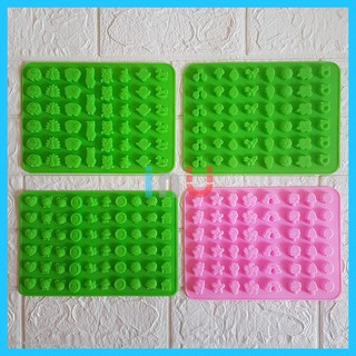 HCM - Khuôn silicon hình thú, rừng cây, hoa lá làm kẹo dẻo kẹo chip chip cho bé