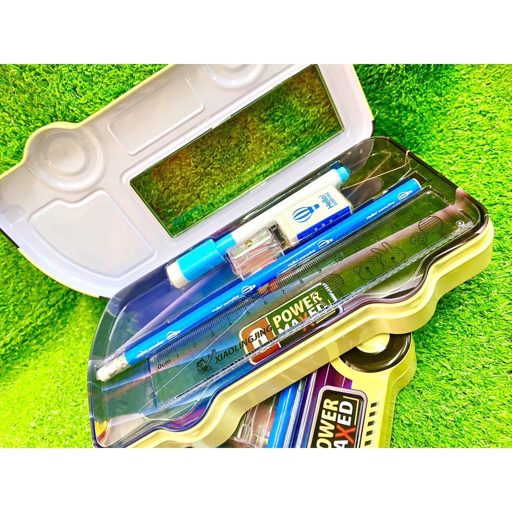 Bộ Dụng Cụ Hộp Bút Xe Buýt Siêu Đáng Yêu, giao mẫu ngẫu nhiên