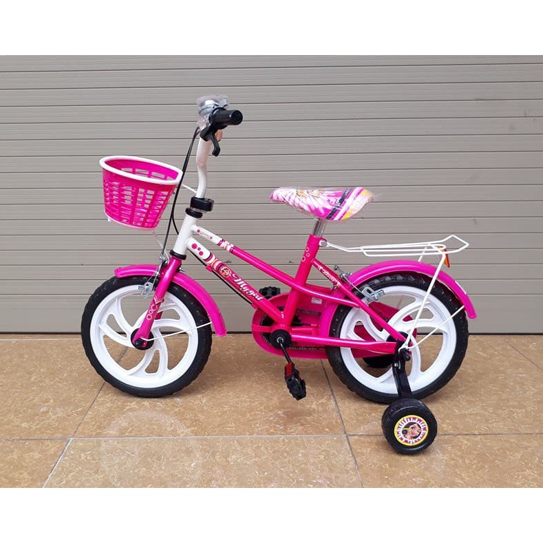 Xe đạp bánh 14 cho bé trai/gái 4-5 tuổi (đỏ + hồng + xanh)