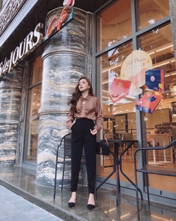 Quần baggy tây nút bọc BSK