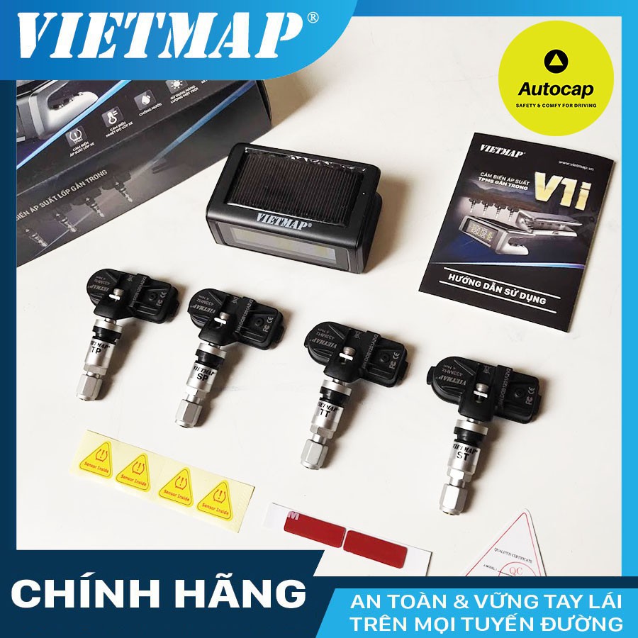 Cảm biến áp suất lốp gắn trong VIETMAP V1i cho xe ô tô