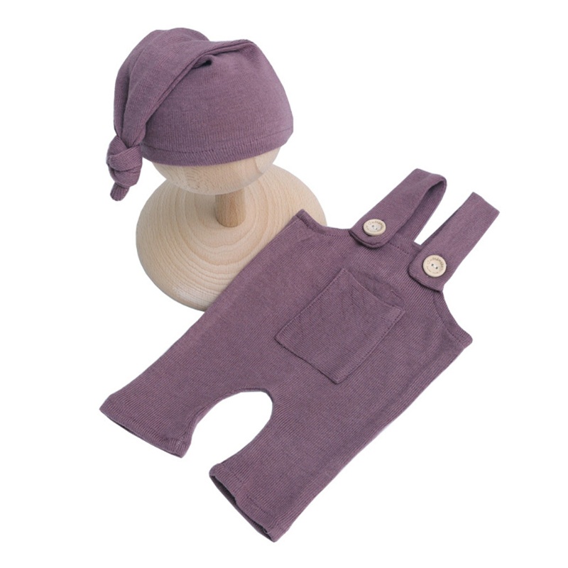Bộ Áo Liền Quần Kèm Mũ Beanie Dành Cho Chụp Hình Em Bé Sơ Sinh
