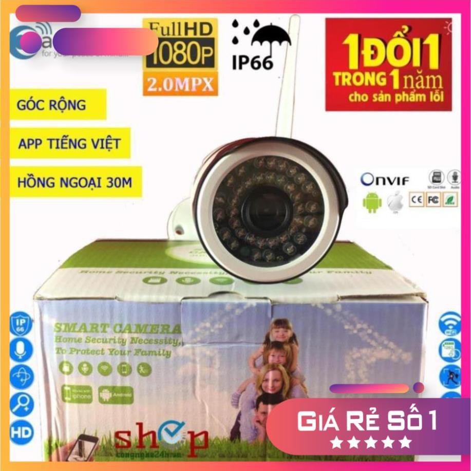 Camera Carecam ngoài trời nhìn đêm siêu nét FULL HD 1080P 2Mpx chuẩn chống nước Ip66