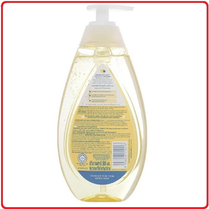 Sữa tắm gội toàn thân Johnson's TOP TO TOE 500ml