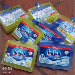 Finish- Dung dịch vệ sinh máy rửa bát chai 250ml, hàng chính hãng sản xuất tại Châu Âu, phù hợp với mọi loại máy