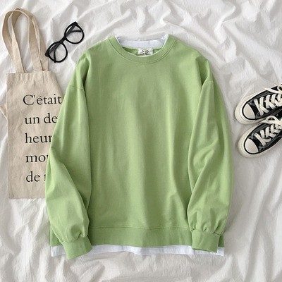 Áo nỉ trơn phối thun nhiều màu ulzzang 2647 | BigBuy360 - bigbuy360.vn