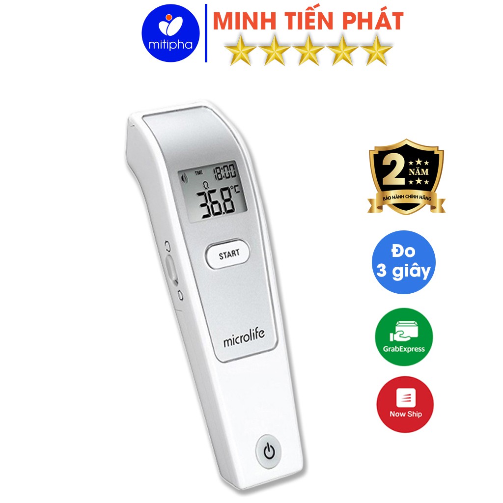 Nhiệt kế hồng ngoại đo trán Microlife FR1MF1 kết quả sau 3 giây - Minh Tiến Phát