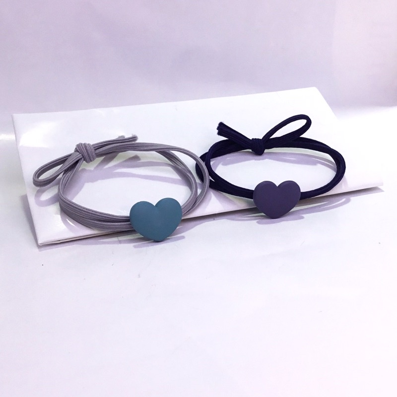 Dây thun buộc tóc Hàn Quốc hình trái tim xinh xắn cho nữ