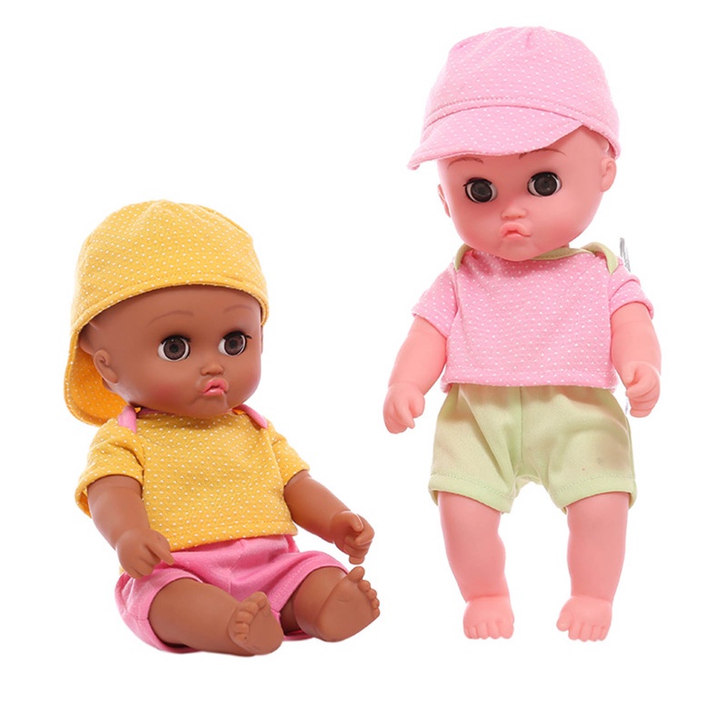 Bộ Đồ Cho Búp Bê Gồm Áo Thun + Quần + Nón Đáng Yêu