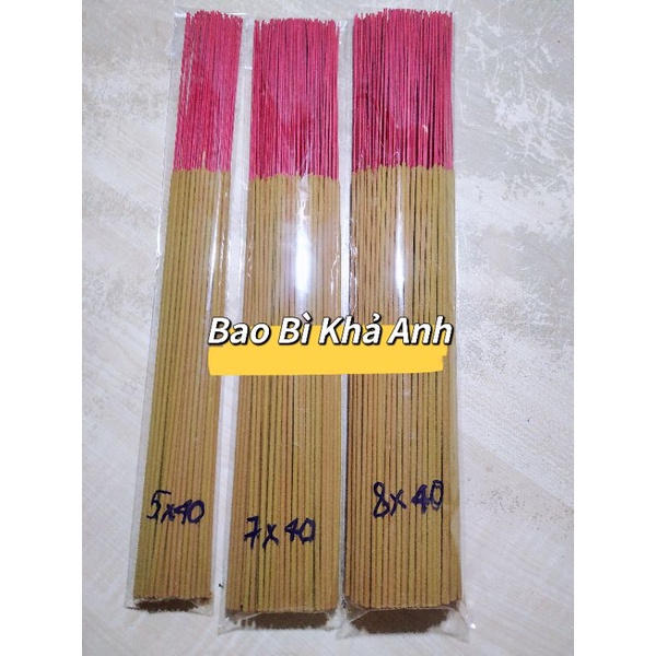 1kg TÚI đựng hương nhang trơn Có Keo Dán SIZE 5x40cm - 6x40cm - 7x40cm 8x40cm túi bao bì đựng nhang 🛑Bao Bì Khả Anh🛑