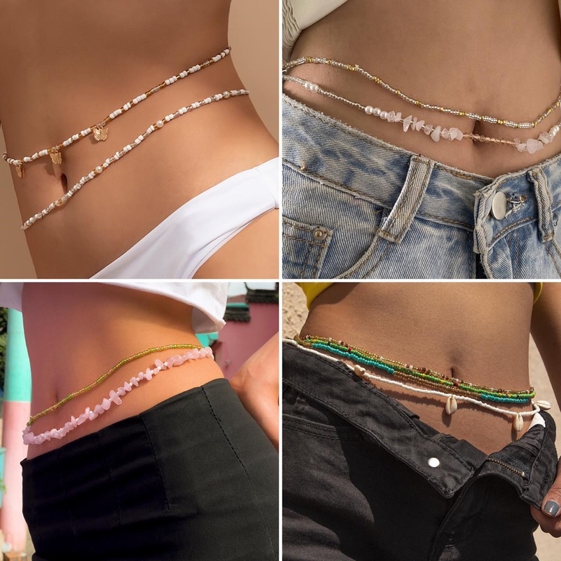Yoyopanda Body chain kết cườm belt , thắt lưng , dây nịch , thắt eo