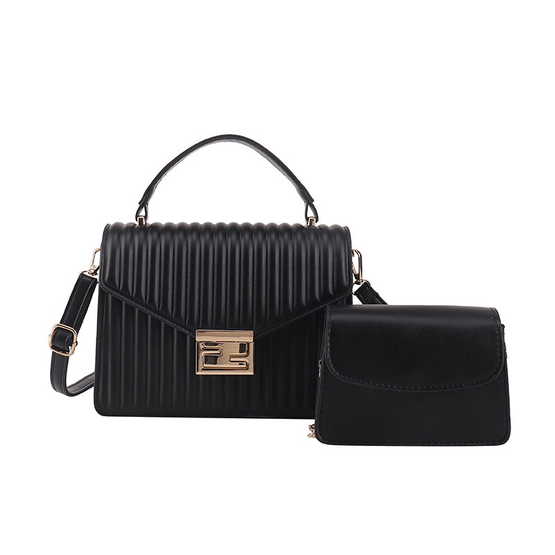 Túi Đeo Vai Một Bên Vai Xếp Ly Đơn Giản Cho Nữ