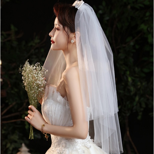 Veil / lúp / voan cài tóc Cô Dâu Tiệm Thêu Việt