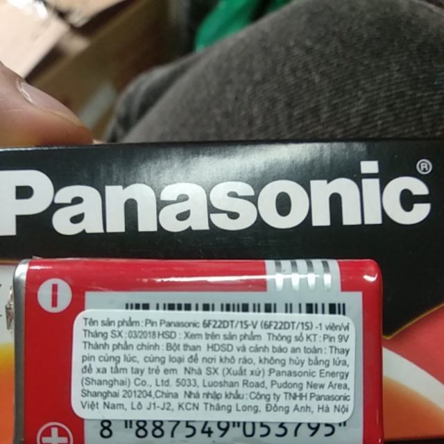 1 Hộp 12 viên Pin 9v Panasonic hàng loại 1 công ty