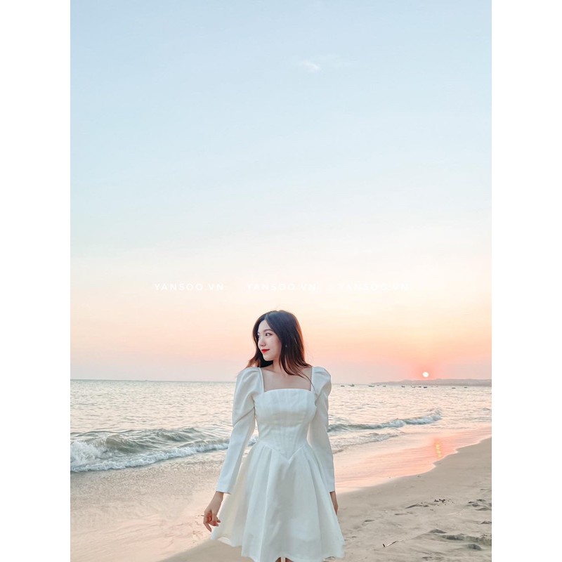 194🌸VÁY BABY TRẮNG TAY BỒNG CƯC XINH - dự tiệc - đám cưới FULL SIZE SML | BigBuy360 - bigbuy360.vn