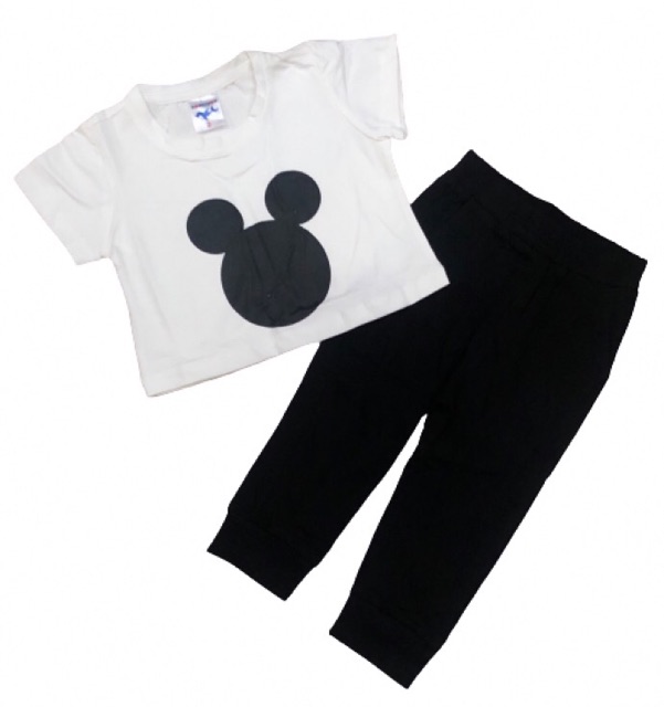 Bộ Croptop Mickey Cho Bé 2 đến 14 tuổi