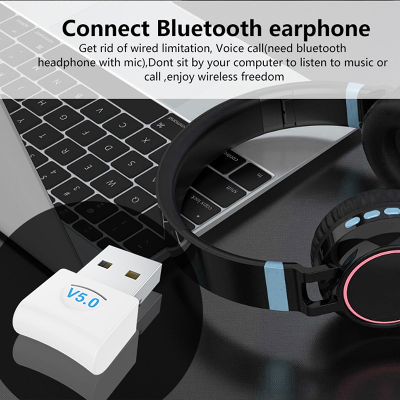 Usb Bluetooth Dongle V5.0 Cho Máy Tính