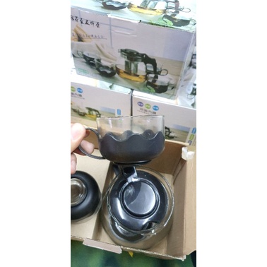 Bộ bình trà thủy tinh có lọc inox