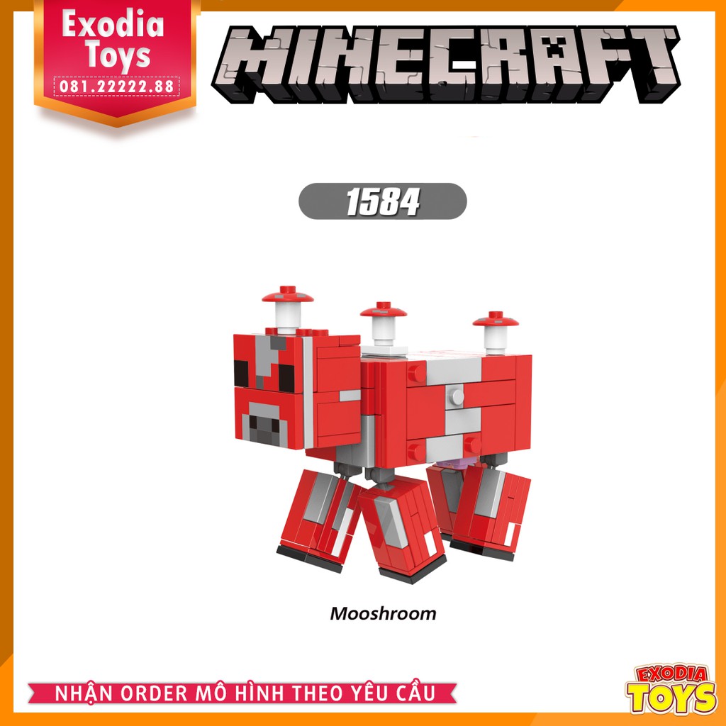 Xếp hình Minifigure nhân vật trò chơi Minecraft - Đồ Chơi Lắp Ghép Sáng Tạo - X0298