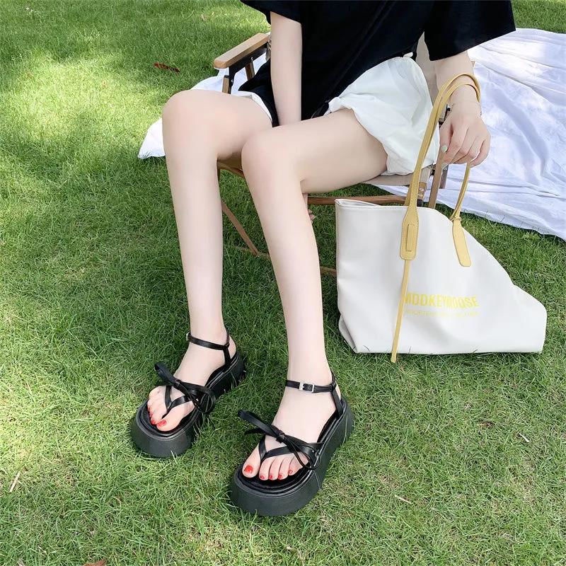 Giày Sandal Đế Bằng Phong Cách Nhật Bản Thời Trang Mùa Hè Cho Nữ