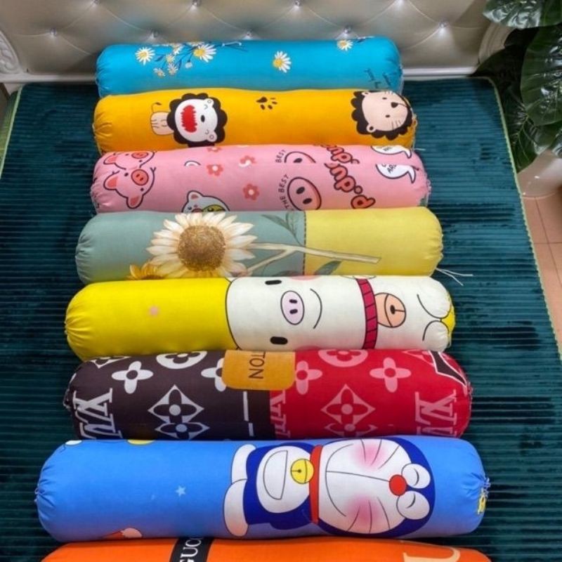 Vỏ gối ôm poly cotton ( giao ngẫu nhiên màu)