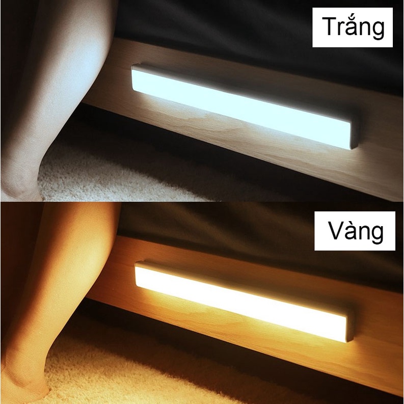 Đèn LED Cảm Ứng Gắn Giường Đèn Cảm Ứng Ban Đêm Mini Không Dây Không Cần Khoan Dán Tường, Cầu Thang Dùng Ngay