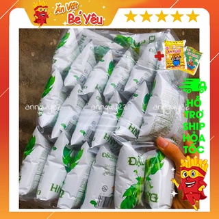 Bim bim oishi snack đậu xanh nước dừa (bịch 20 gói 8g) bim bim tuổi thơ, đồ ăn vặt tuổi thơ, đồ ăn vặt cổng trường