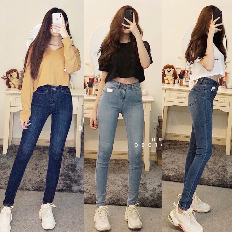 [FREESHIP - ẢNH THẬT] Quần jean skinny DÀI CÓ WAX kancan