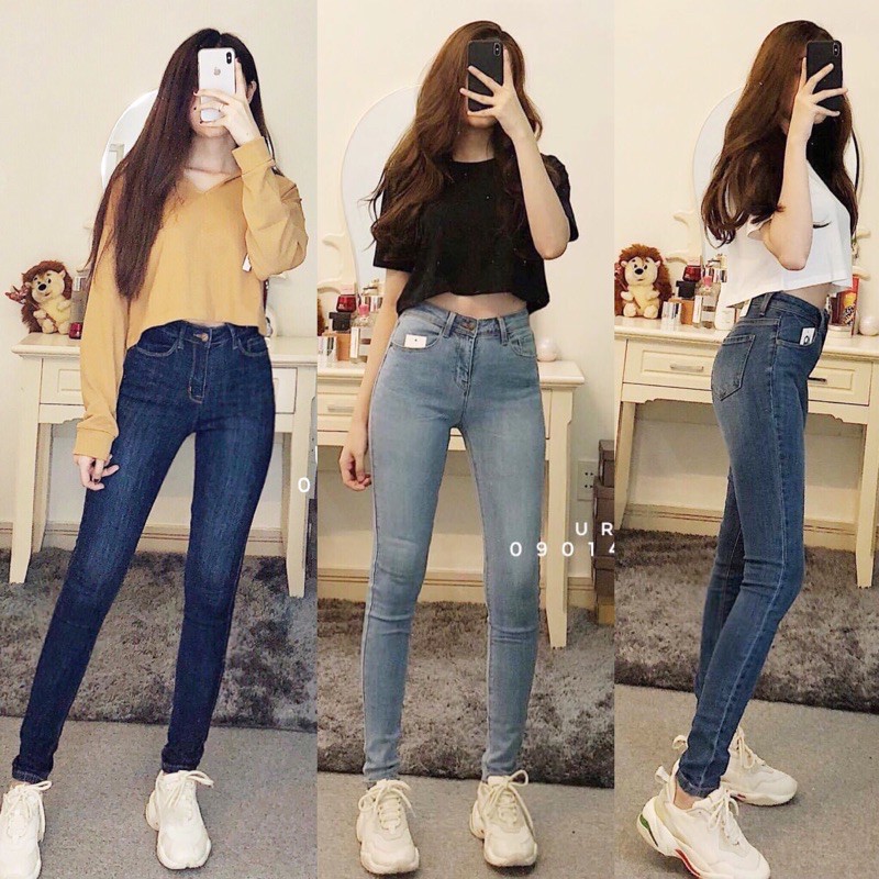 [Mã SKAMA06 giảm 8% tối đa 50K đơn 250K] [FREESHIP - ẢNH THẬT] Quần jean skinny DÀI CÓ WAX kancan