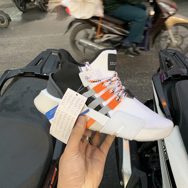 Giầy EQT trắng cam hàng 1:1 ( full box + free ship )