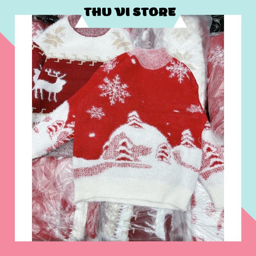Áo Len Họa Tiết Noel Áo Len Nữ Form Rộng, Áo Len Giáng Sinh Xịn Xò Ấm Áp Mùa Đông (Kèm Ảnh Thật). | BigBuy360 - bigbuy360.vn