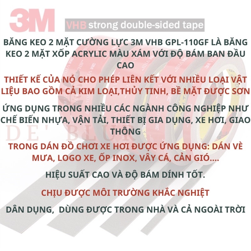 Băng keo cường lực 2 mặt 3M 4229P SIÊU DÍNH, SIÊU CHẮC