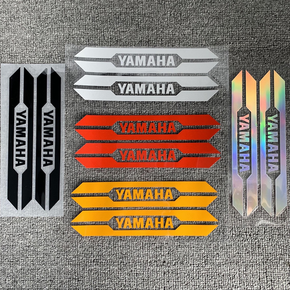 Set 2 Miếng Dán Phản Quang Chống Sốc Chống Thấm Nước Trang Trí Xe Mô Tô YAMAHA