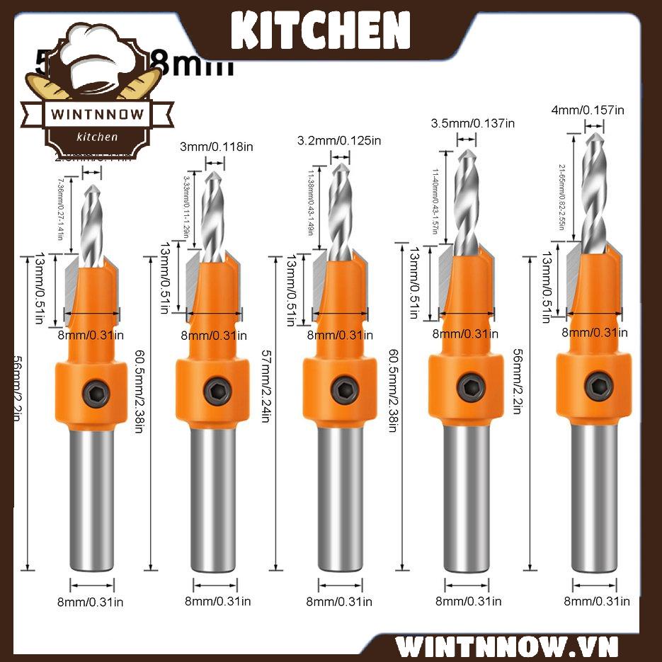 Countersink Drill Bit Set Wood Hole Drill Bit Timber Wood Working Drill Bits