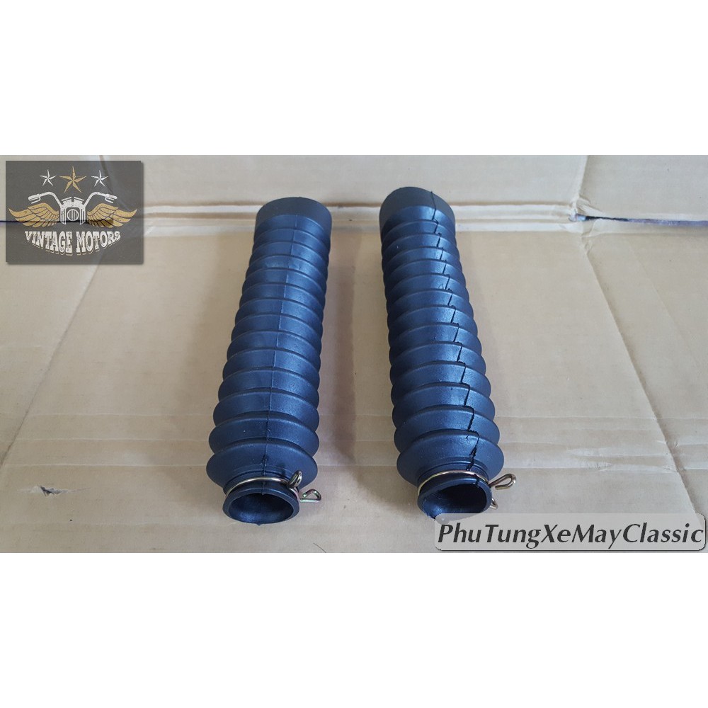 Cao su bọc thụt-phuộc xe máy loại 20cm (1 đôi) phù hợp Harley Cafe Racer Tracker CG125 SU GN125 CD 67 WIN