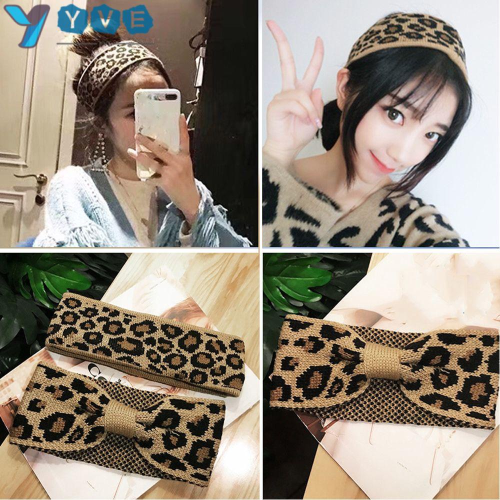 Băng Đô Len Họa Tiết Da Báo Thời Trang Cho Nữ