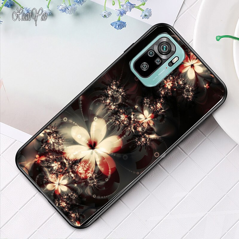 Ốp lưng phủ bóng Xiaomi Mi 11 lite note 10 / note 10 pro / K40 gaming - K40 pro - Poco F3 poco X3 pro họa tiết  Hoa