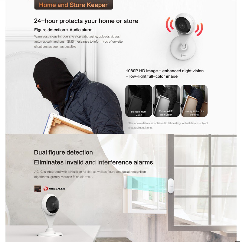 CAMERA QUAN SÁT IP WIFI QIHOO 360 C201 BOTSLAP 2K  -
