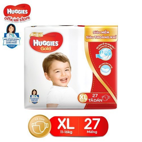 Tã dán huggies GOLD XL27