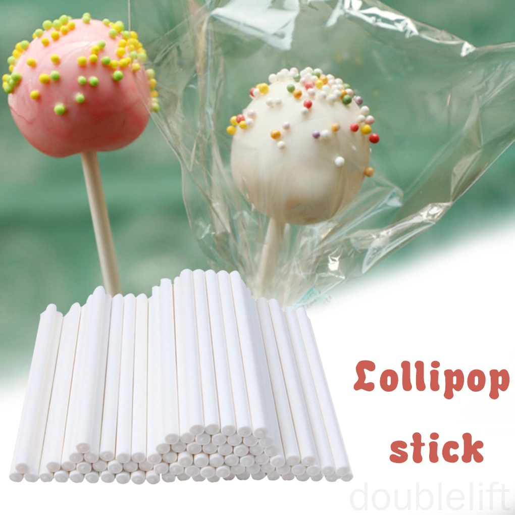 Set 100 Que Làm Kẹo Mút Bằng Giấy 10cm