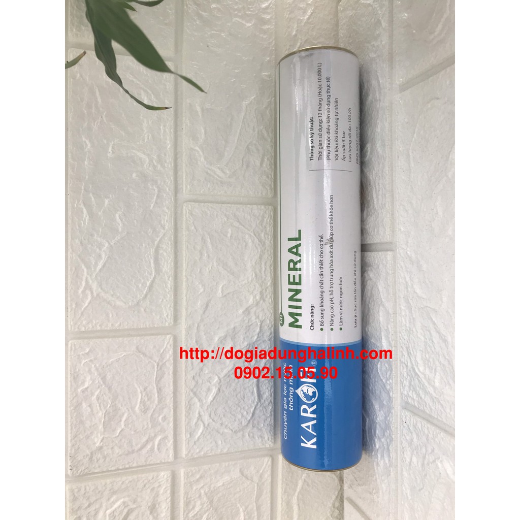 Lõi lọc nước số 6 Karofi Mineral, Chất liệu khoáng đá tự nhiên