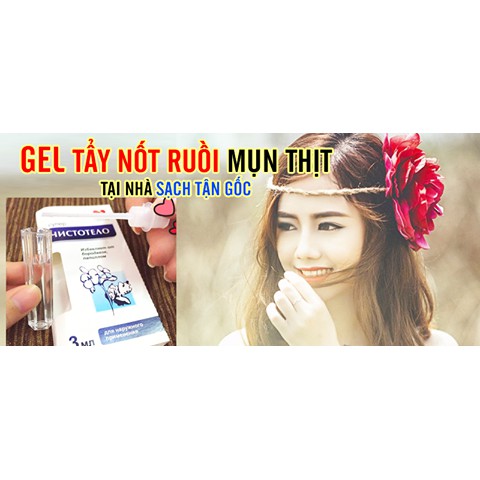 Gel tẩy nốt ruồi Dvelinil Nga hiệu quả - tiện lợi